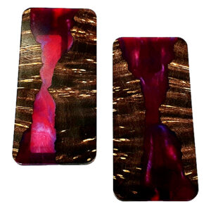 Stabwood Hexohm O- Frame Panels / Matt Purple - Dark Brown